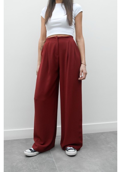 Bordo Grazia Pileli Pantolon
