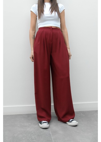 Bordo Grazia Pileli Pantolon