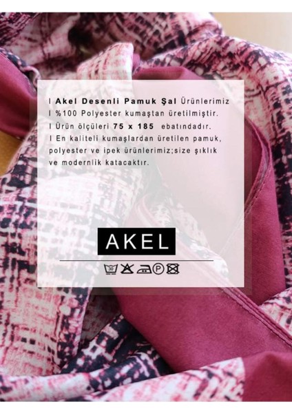 Desenli Pamuk Şal Kare Çizgili Ebat 75 X185 indirimleri