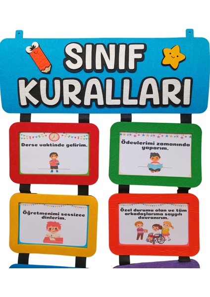 Keçe Sınıf Kuralları Panosu