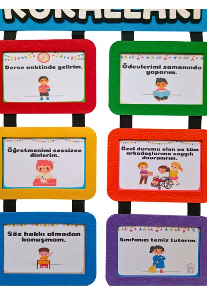 Keçe Sınıf Kuralları Panosu