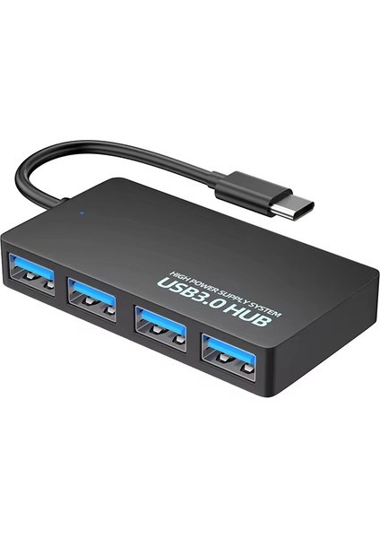 USB Type C Hub 4 Port 3.0 USB Çoklayıcı Type-C USB 3.0 Çoklayıcı
