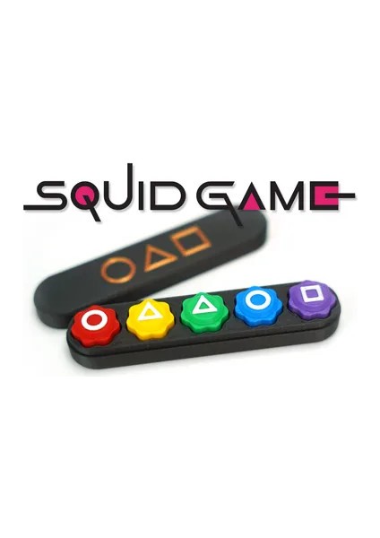 Squid Game 5 Taş Oyunu Seti, Beştaş Oyuncak Renkli Taş Gonggi - Kutulu BASKI DOLULUK ORANI %100, İÇİ METAL AĞIRLIKLI,