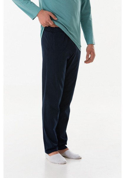 Wild But Free Yazı Kabartmalı Bisiklet Yaka Pijama Takımı