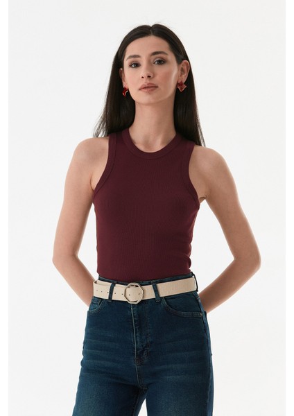 Basic Bisiklet Yaka Kolsuz Body