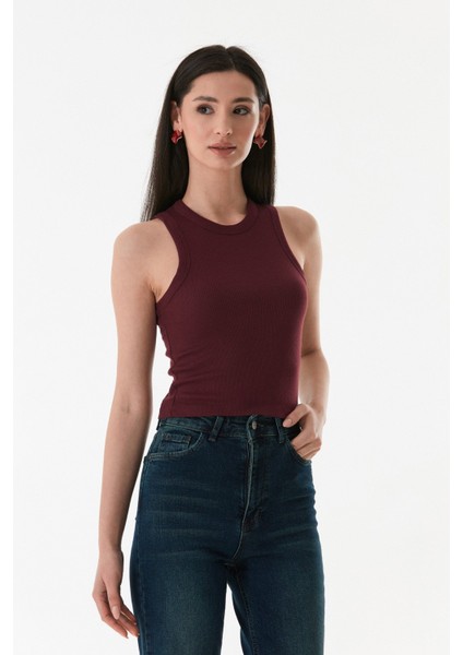Basic Bisiklet Yaka Kolsuz Body