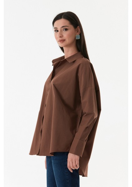 Basic Arkası Uzun Salaş Gömlek modelleri