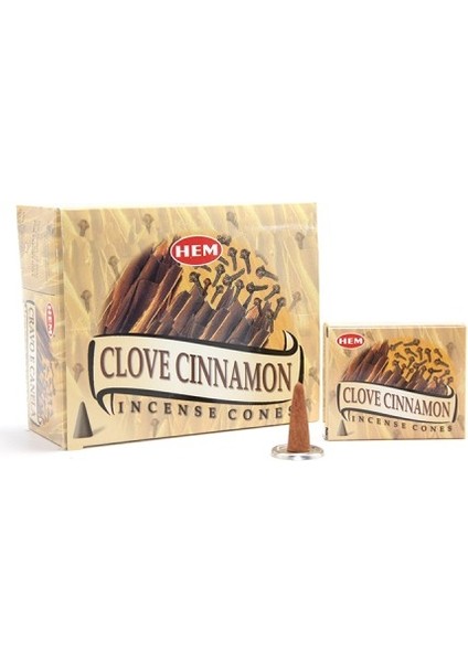 Clove Cinnamon Aromalı Konik Tütsü