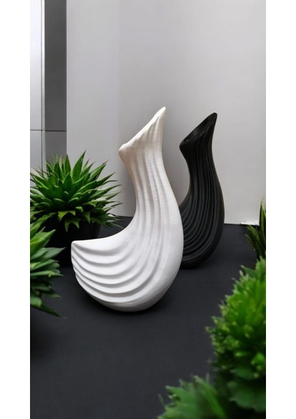 Zarafetin Simbolü: Beyaz & Siyah Kuğu Vazoları! - Modern Tasarım - Pinterest 2'li fiyatları