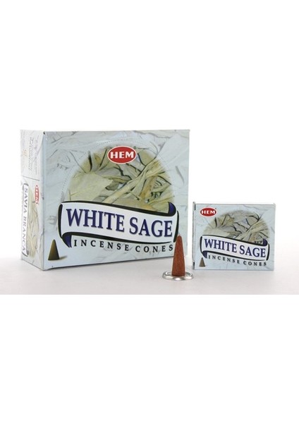 Herseyevinizde White Sage Aromalı Konik Tütsü