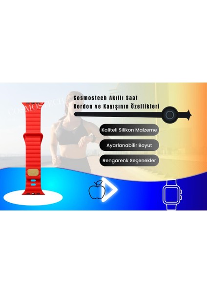 Akıllı Saat Watch Için Uyumlu 42MM 44MM 45MM 49MM 1/2/3/4/5/6/se/7/8/ultra Silikon Kordon ve Kayışı Dalgalı şerit tasarım Açık Gri