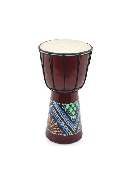 Batikli Ahşap Darbuka 25 cm