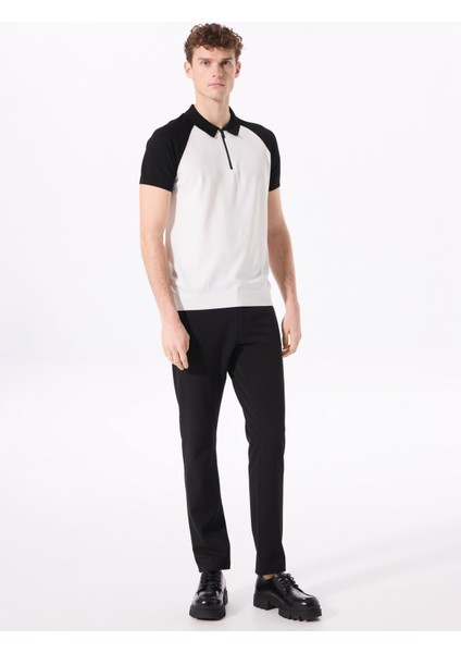 Normal Bel Normal Paça Siyah Erkek Chino Pantolon FC5SM-PNT 2753