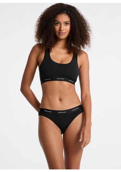 Siyah Bralet Sütyen Gj Bralette - Eco Cuddle Jersey 180