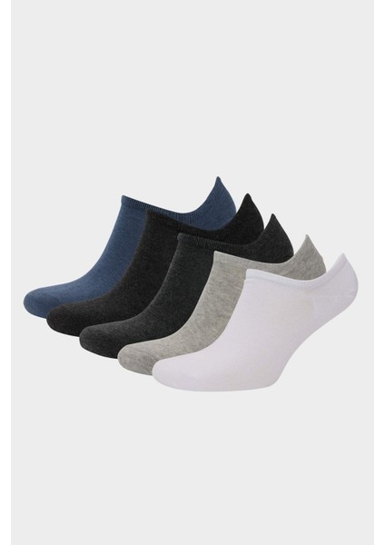 Erkek 5'li Pamuklu Sneaker Çorap D9957AXNS