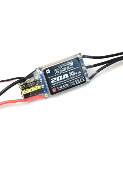 Aerostar 20A Rvs G2 32BIT (2~4s) Elektronik Hız Kontrol