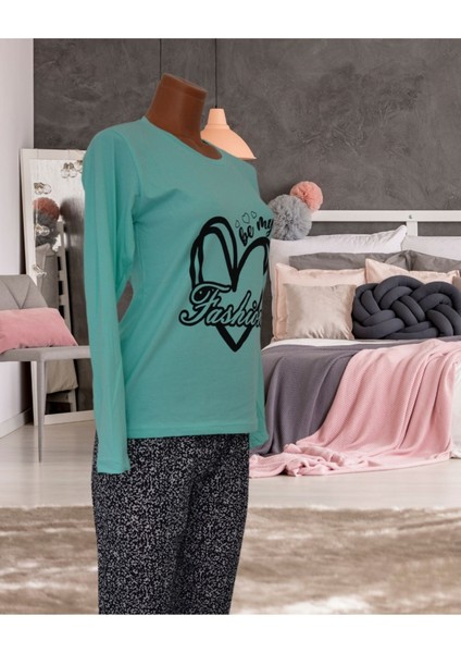 Sude Fashion Likralı Kavrayan Paça Gawzera Pijama Takımı
