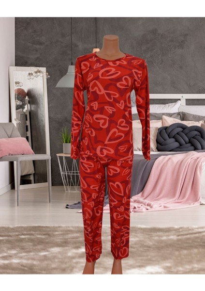 Sude Heart Planet Süet Gawzera Pijama Takımı fiyatları