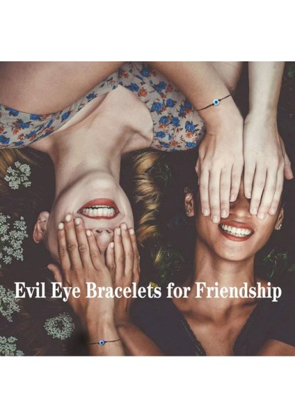 2 Adet Sevgili Arkadaşlık Best Frends Nazar Boncuklu Ayarlı İp Bileklik