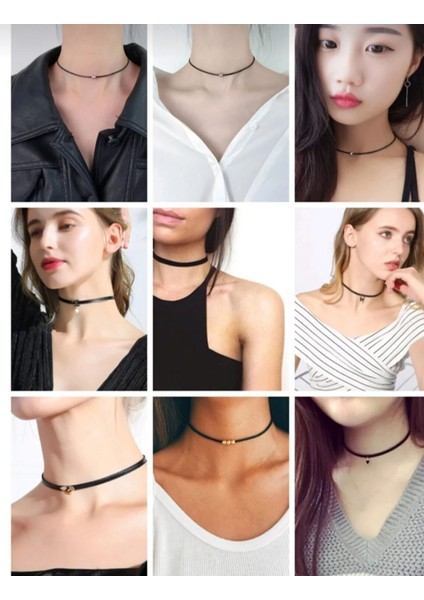 Choker Boyun Gitar Kolye, Kadın Kolye