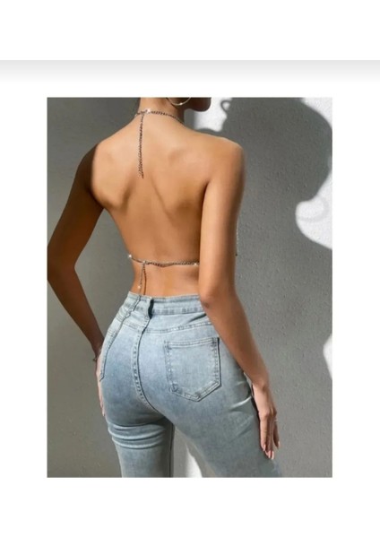 Parlak Taş Büstiyer Üst Vücut Aksesuarı fırsatları