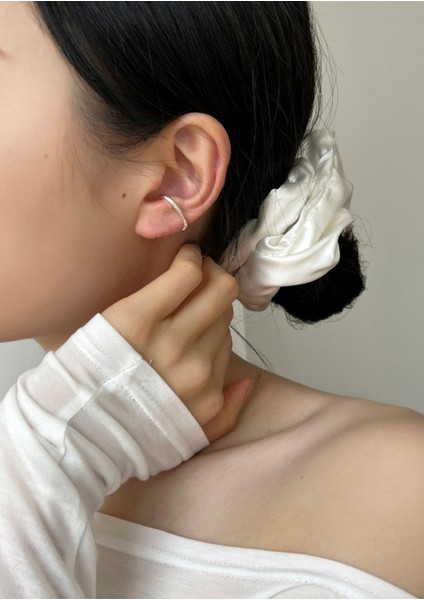 Deliksiz Ear Cuff Küpe, Deliksiz Kıkırdak Küpe Manşet Küpe