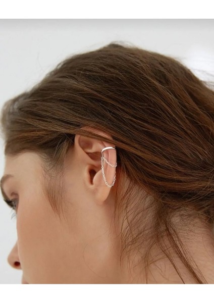Deliksiz Kıkırdak Küpe, Ear Cuff Deliksiz Küpe modelleri