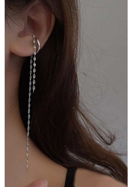 Kıkırdak Deliksiz Küpe, Kıkırdak Küpe, Ear Cuff Kadın Küpe