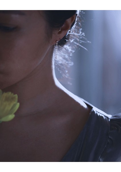 2 Adet Kıkırdak Küpe, Zincirli 2'li Top Küpe fiyatları