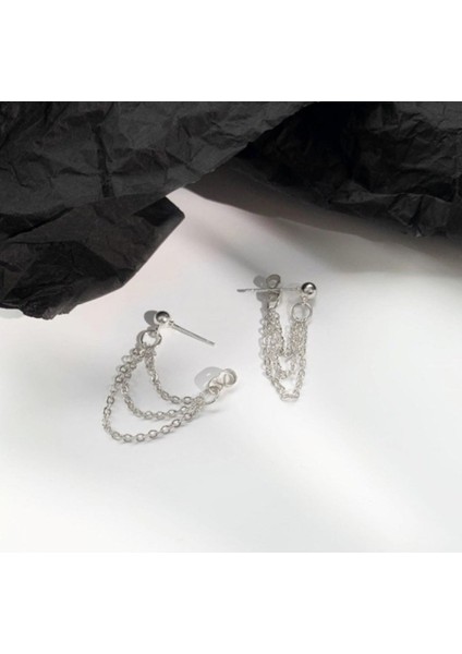 Zincir Kadın Küpe, 2'li Top Küpe modelleri