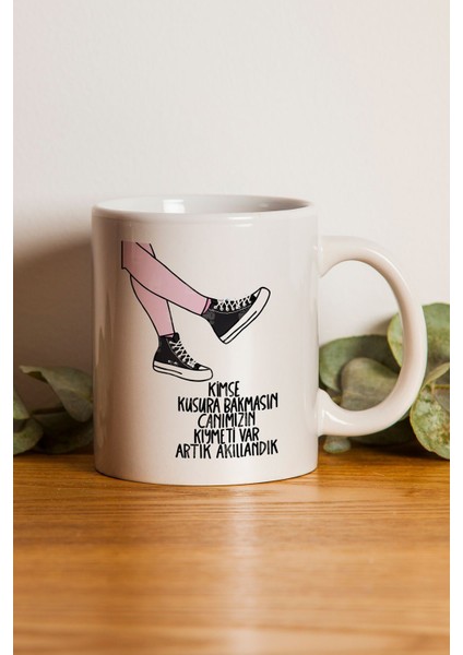 Komik, Espirili Baskılı Kupa Bardak - Sevgililer Günü Hediye