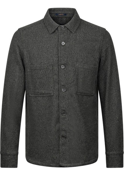 Haki Regular Fit Pamuklu Overshirt Gömlek Ceket