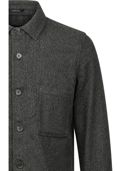 Haki Regular Fit Pamuklu Overshirt Gömlek Ceket