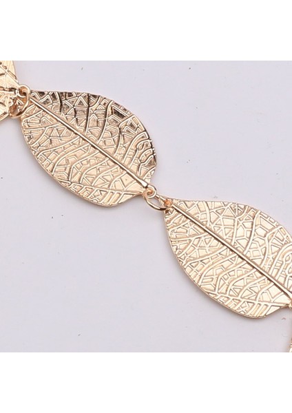 Yeni Kadın Kemer Moda Metal Marka Lüks Tasarımcı Yapraklar Kemer Alaşım Bel Kemeri Dekorasyon Yaprak Ince Altın Bel Zincir Kemer Bayanlar (Yurt Dışından) modelleri