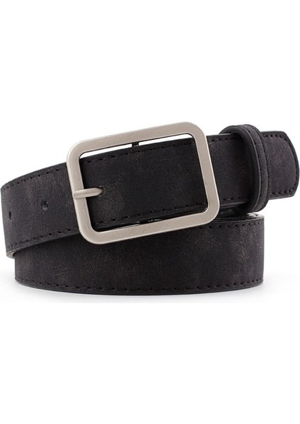 2021 Geniş Deri Bel Kemeri Kemer Siyah Kadın Kare Metal Pin Tokalı Kemerler Bayanlar Kadın Kemerleri Kot Kemerleri Öğrenciler Için (Yurt Dışından) modelleri