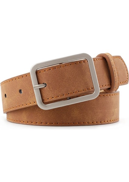 2021 Geniş Deri Bel Kemeri Kemer Siyah Kadın Kare Metal Pin Tokalı Kemerler Bayanlar Kadın Kemerleri Kot Kemerleri Öğrenciler Için (Yurt Dışından) fırsatları