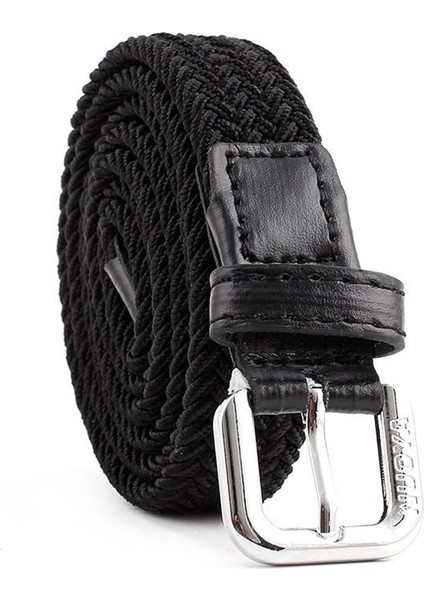 Yüksek Kaliteli Kemerler Erkek Kadın Moda Genişletilebilir Örgülü Elastik Dokuma Kanvas Toka Kemer Düz Dokuma Sapanlar (Yurt Dışından)