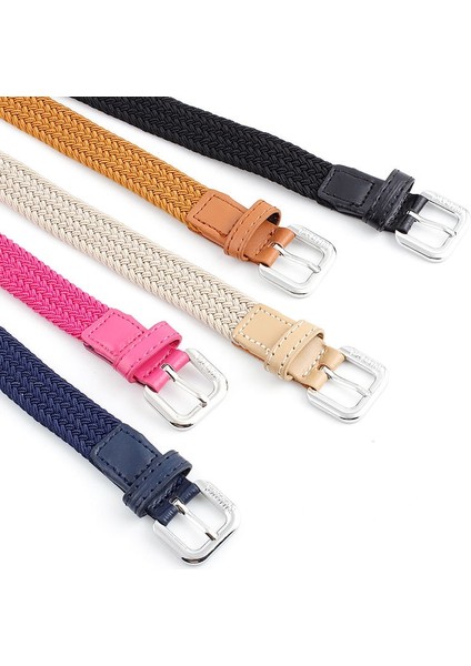 Yüksek Kaliteli Kemerler Erkek Kadın Moda Genişletilebilir Örgülü Elastik Dokuma Kanvas Toka Kemer Düz Dokuma Sapanlar (Yurt Dışından) fiyatları