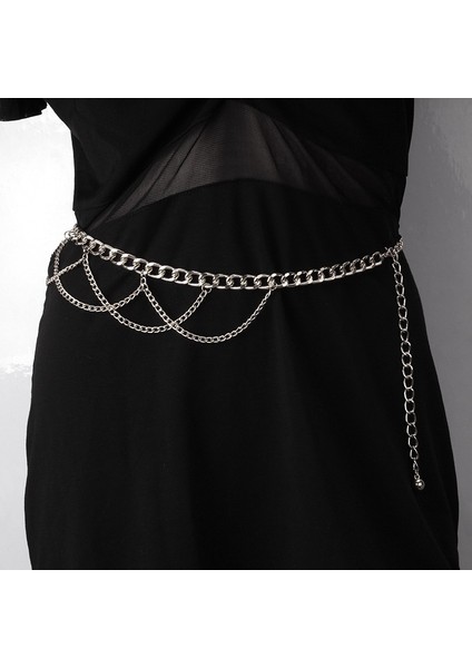 Lookloland Retro Hollow Out Oyma Kadın Zincir Kemer Yuvarlak Metal Ayarlanabilir Ince Bel Zincir Kemerler Takım Elbise Pantalonları Dekoratif Kemerler Sapanlar (Yurt Dışından) indirimleri