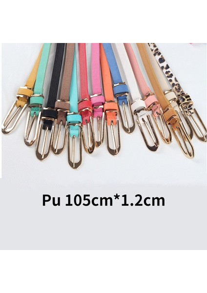 Kadın Ince Altın Tokalı Kemer Yeni D Metal Toka Pu Kemerler Kadınlar Için Moda 1.2cm 12 Renk Kemer Kadın Elbisesi 2021 (Yurt Dışından) modelleri