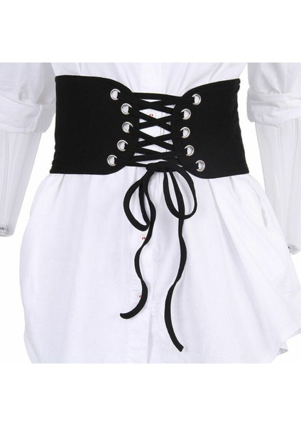 Sıcak Satış Moda Kadın Vintage Dantel Up Streç Bel Kemeri Geniş Elastik Korse Kemer Slim Fit Benzersiz Zarif Aksesuarlar (Yurt Dışından) fiyatları
