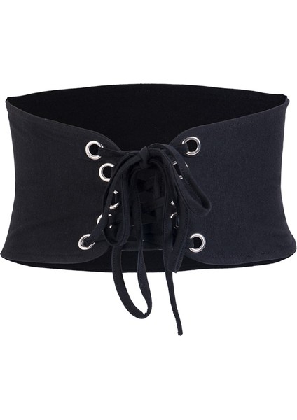 Sıcak Satış Moda Kadın Vintage Dantel Up Streç Bel Kemeri Geniş Elastik Korse Kemer Slim Fit Benzersiz Zarif Aksesuarlar (Yurt Dışından) fırsatları