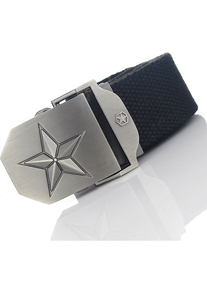 Bokadıao Erkek Kadın Askeri Kanvas Kemer Lüks 3D Yıldız Metal Toka Kot Kemer Ordu Taktik Kemerler Erkekler Için Kemer Kayışı Erkek (Yurt Dışından) fiyatları