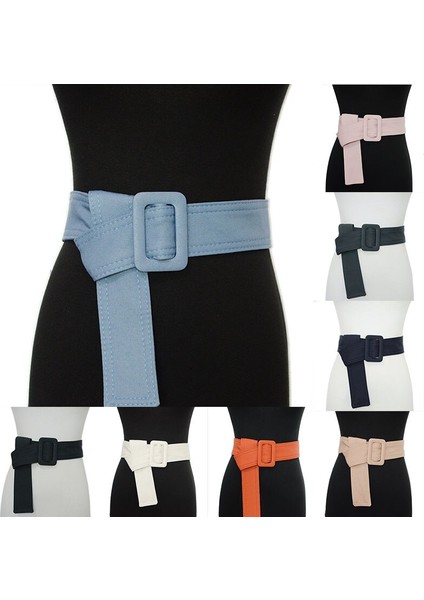 Kadınlar Için Düz Renk Kemerler Uzun Kemer Yumuşak Kemer Uzun Kaban Dekoratif Bel Kemeri Rahat Tuval Geniş Kemer Kadın Korse Kemer (Yurt Dışından) fiyatları