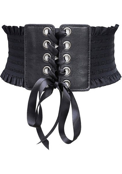 Kadın Bayanlar Moda Streç Kemer Püsküller Elastik Toka Geniş Elbise Korse Kemer Yüksek Kaliteli Düz Renk Kemerler (Yurt Dışından) fiyatları