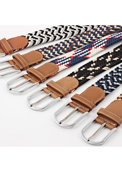 23 Renk! 107CM Yetişkin Katı Rahat Streç Dokuma Kemer Kadın Erkek Elastik Kemerler Kot Elastique Modelleme Kadın Kemer Mevcut (Yurt Dışından) fiyatları