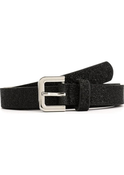 Yeni Gümüş Payetler Toka Pu Kemer Kadın Moda Parlak Pin Tokalı Kemerler Kadın Elbisesi Kot Marka Tasarım Kemer (Yurt Dışından)