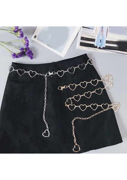 Moda Trendy Zincir Kemer Tatlı Zarif Kalp/yaprak/daire Kolye Bel Zinciri Yaz Plaj Kot Vücut Takı Kadın Kızlar Için (Yurt Dışından) indirimleri