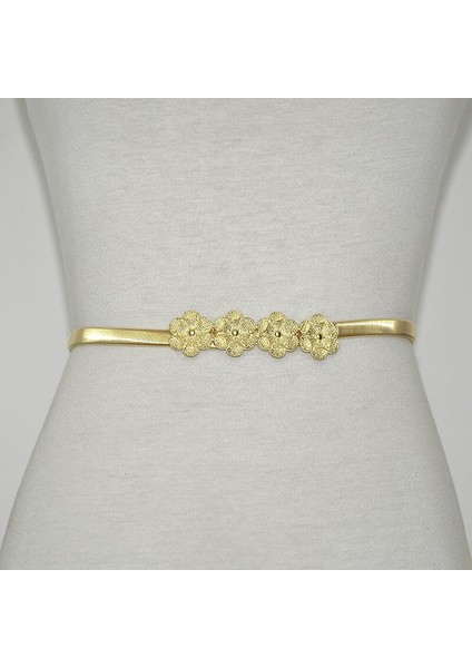 Yeni Benzersiz Altın Toka Esnek Kemer Kadın Moda Ince Metal Kemerler Kadın Kot Elbise Kemer Marka Tasarım 2022 (Yurt Dışından) fiyatları