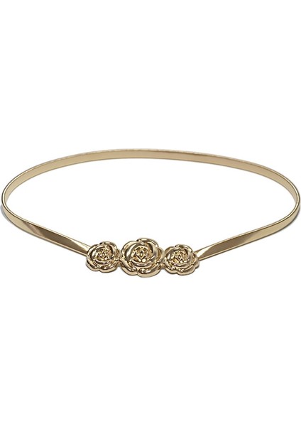 Yeni Benzersiz Altın Toka Esnek Kemer Kadın Moda Ince Metal Kemerler Kadın Kot Elbise Kemer Marka Tasarım 2022 (Yurt Dışından) fırsatları